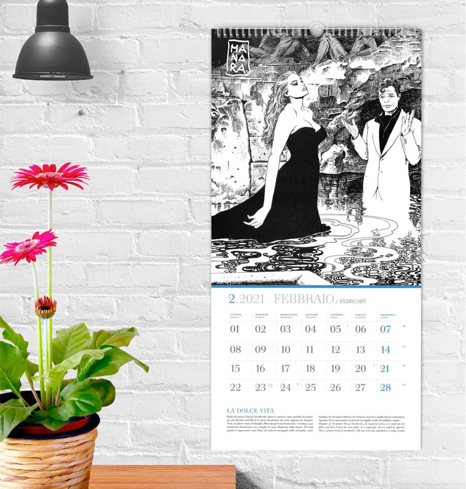 Manara Calendario 2021 - Fellini - Image 3